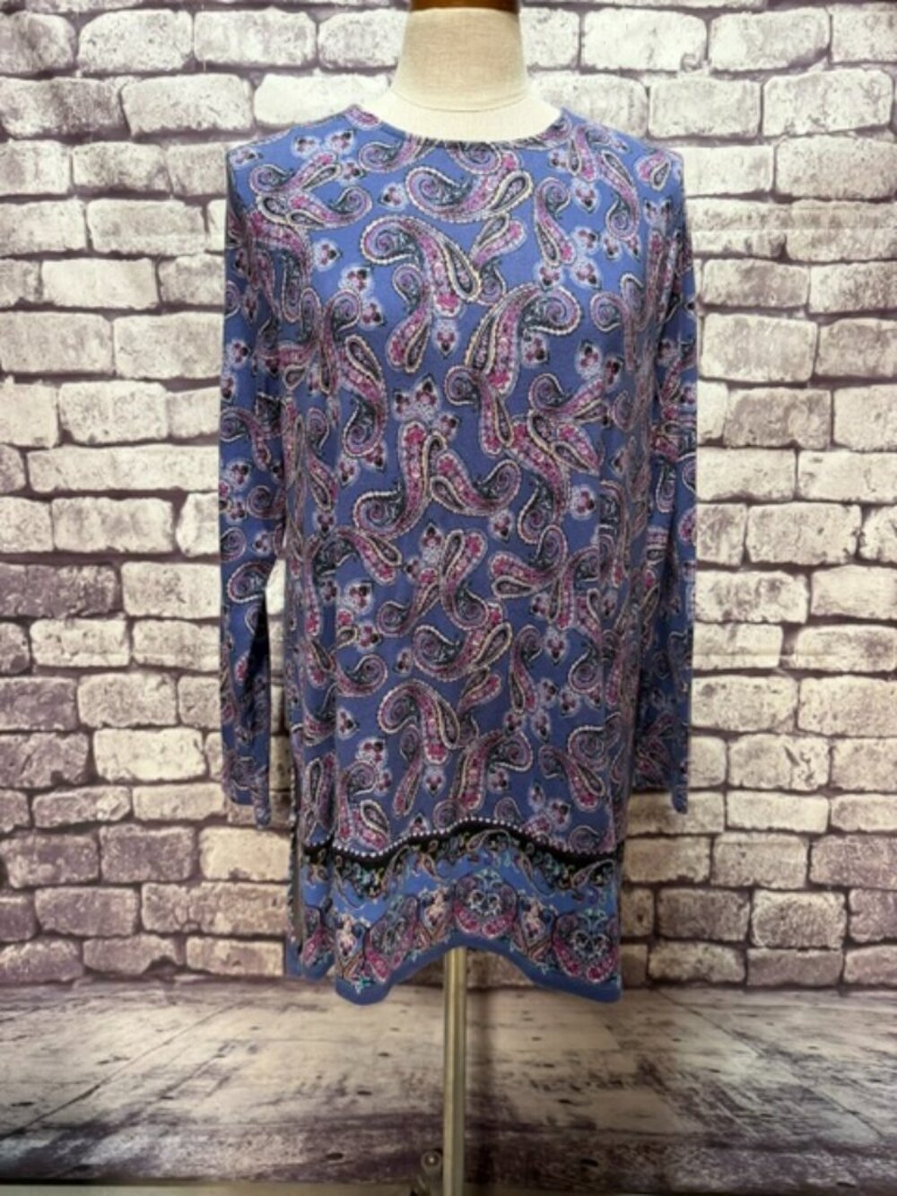 J. Jill Long Sleeve Round Neck Tunic Top Size XL